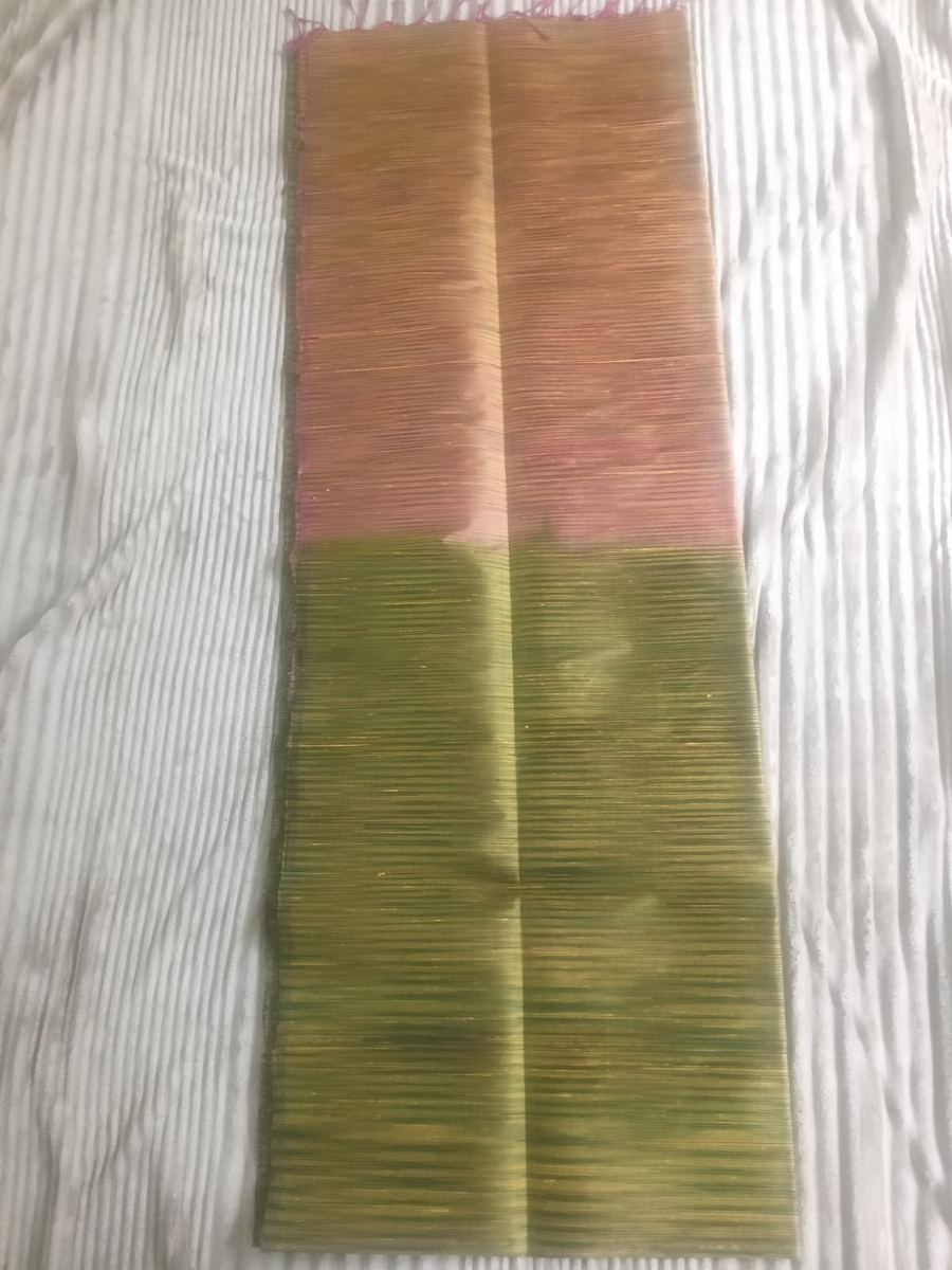 Dual tone tissue sarees